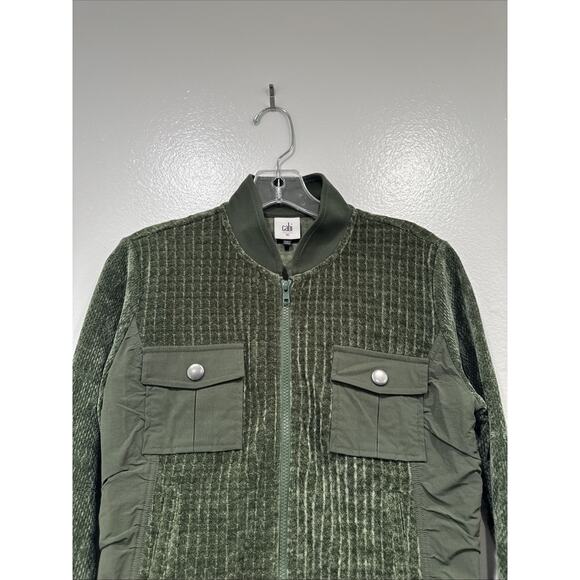 Cabi Olive Green Uni Jacket Style# 4679 Women’s Size XS Textured Modern City - Picture 2 of 8